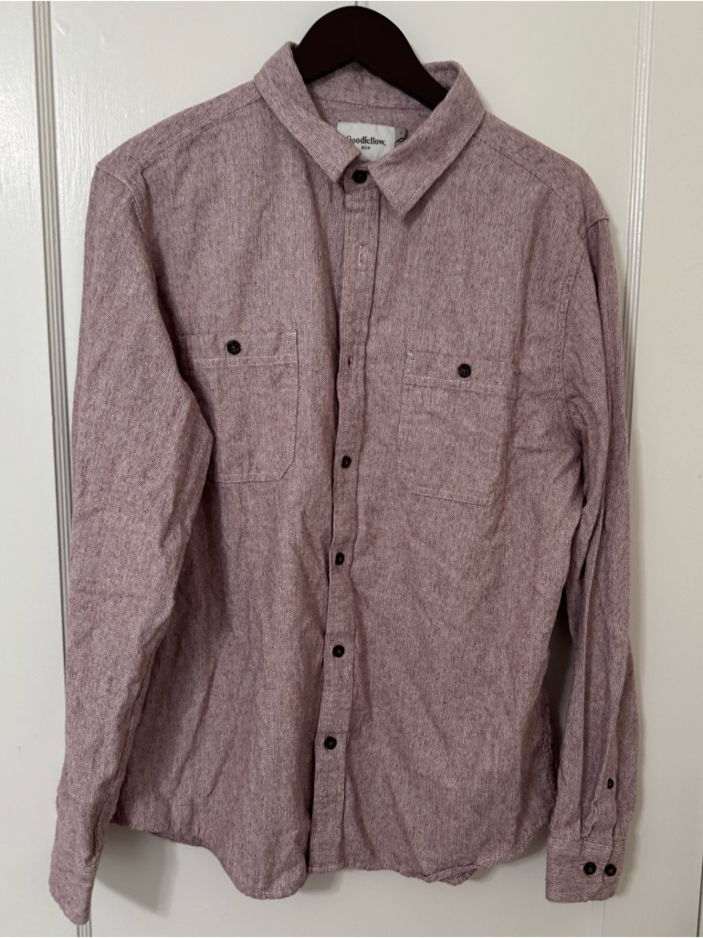 LIKE NEW GoodFellow Red Button Down Large